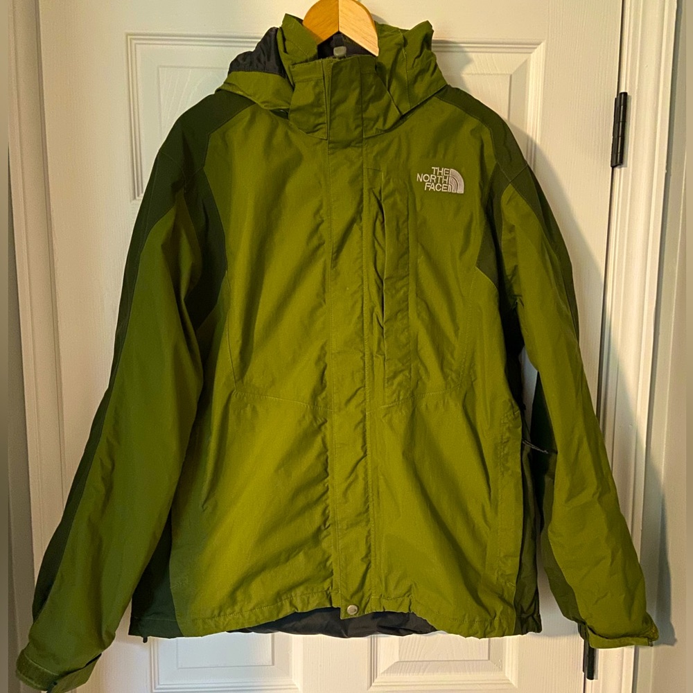 The North Face TriClimate coat. Inner jacket is stuffed, black nylon.
